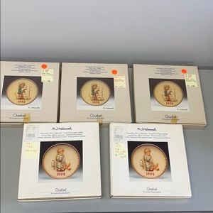Vintage Hummel plates original boxes